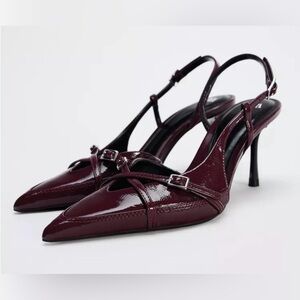 Elegant Burgundy Zara Stiletto Heels